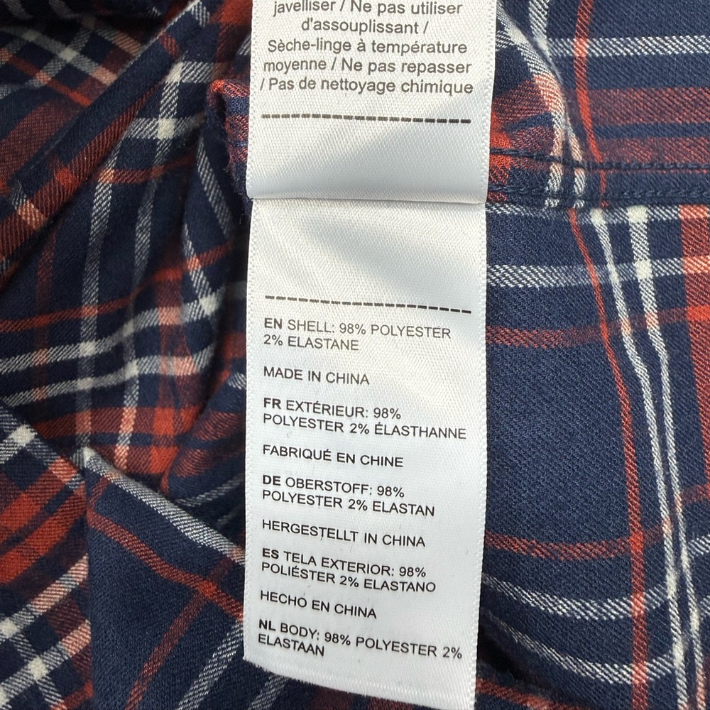 Untuckit Slim Fit Poly Elastane Button Up Flannel… - image 7